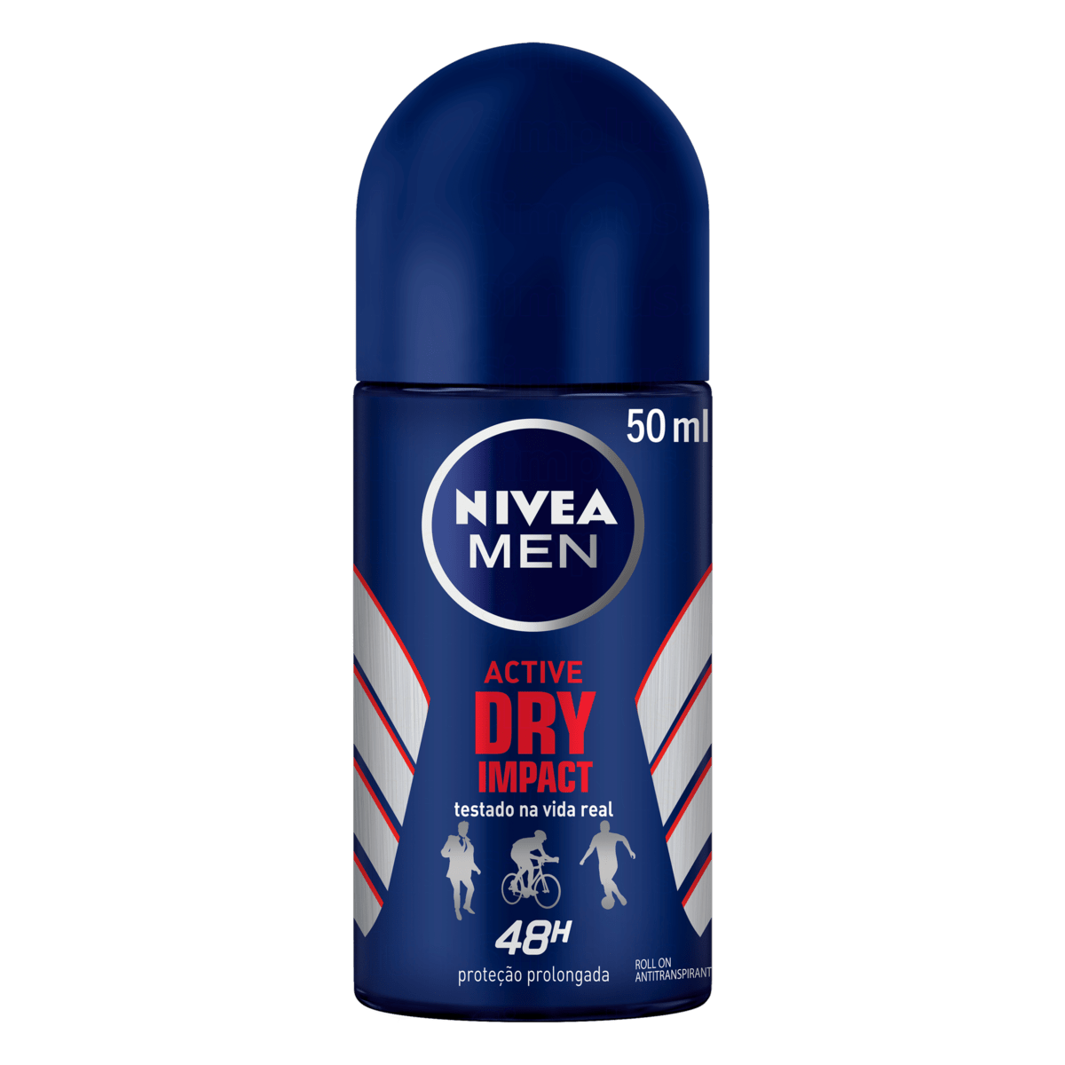 Desodorante Masculino Nivea For Men Dry Impact Roll On 50ml - Imagem 1