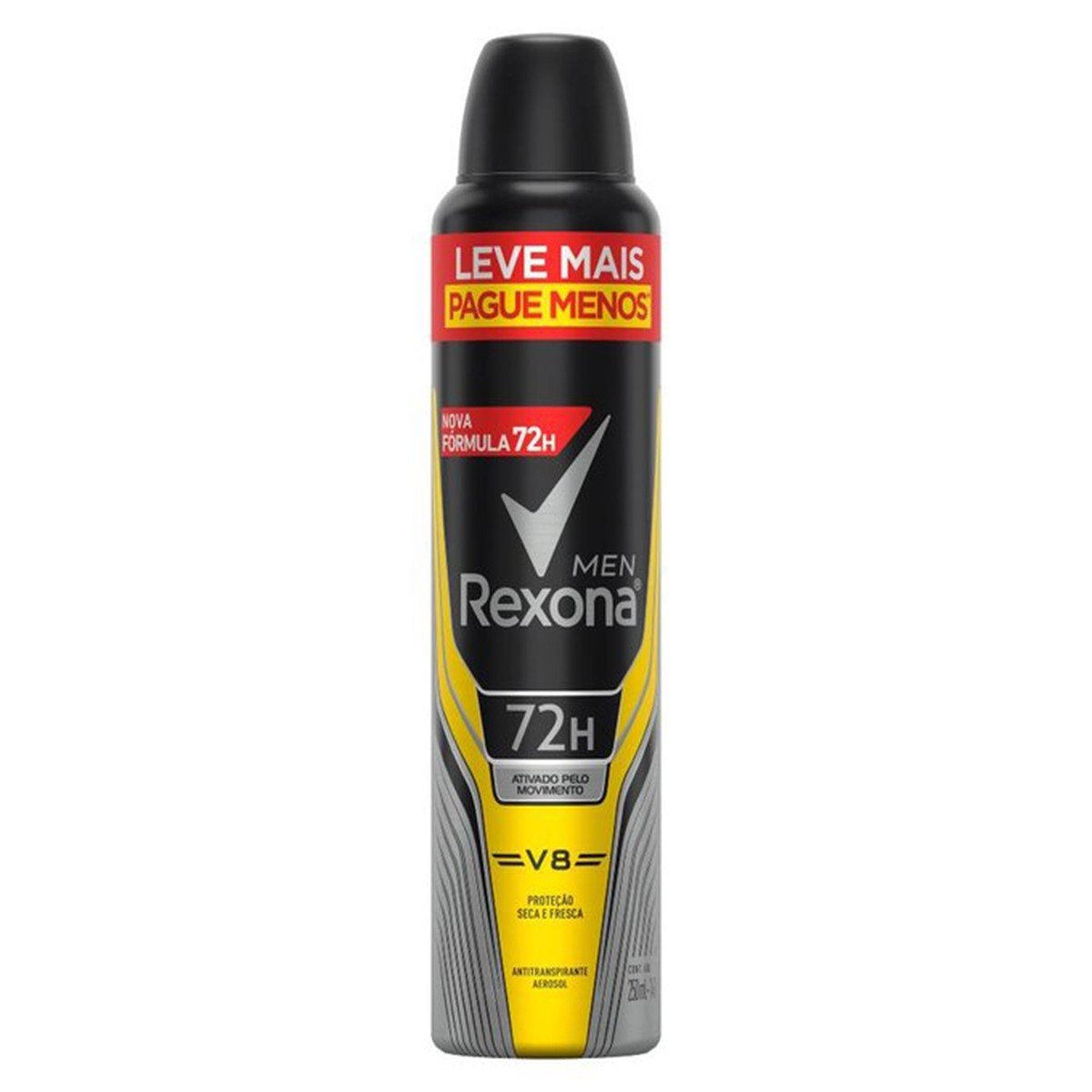 Antitranspirante Aerossol V8 Rexona Men 250Ml Leve Mais Pague Menos - Imagem 1