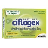 Ciflogex 3mg Pastilha Sabor Menta - Caixa com 12 Pastilhas