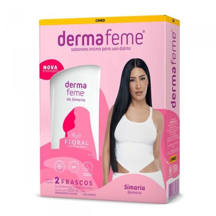 Sabonete Intimo Dermafeme Floral floral, líquido, 200mL, 2 unidades - Imagem 1