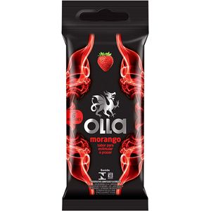 Preservativo Olla Lubrificado Morango, 6 Unidades