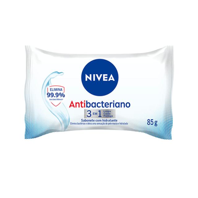 Sabonete Barra Antibacteriano Nivea Flow Pack 85G - Imagem 1