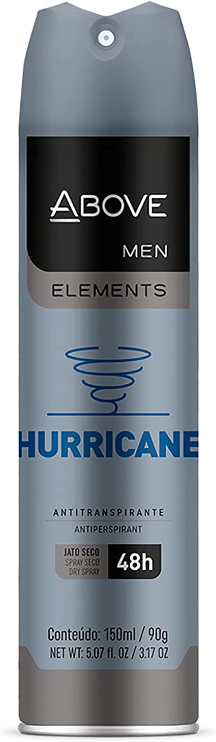 Antitranspirante Aerossol Invisible Hurricane Above Men Elements 150Ml - Imagem 1