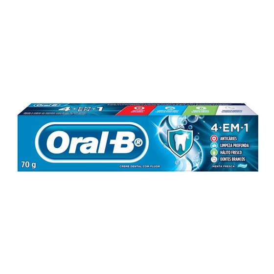 Creme Dental Oral B 4 Em 1 70g - Imagem 1