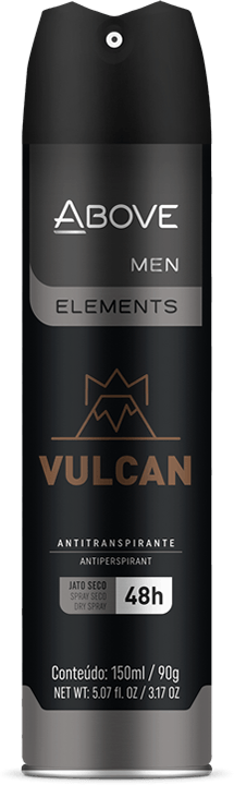 Desodorante Above Elements Vulcan Aco 150Ml/90G - Imagem 1