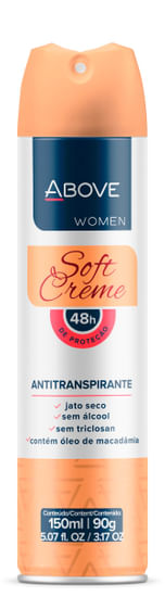 Desodorante Aerosol Above Soft Creme 150ml - Imagem 1