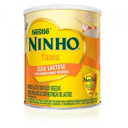 Ninho Fases Zero Lactose Lata 700G - Imagem 1