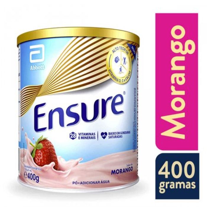 Ensure Sabor Morango Lata 400G - Imagem 1