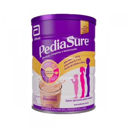 Pediasure Sabor Chocolate Lata 850G - Imagem 1