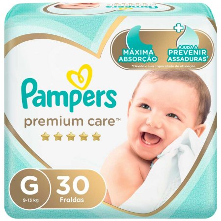 Fralda Pampers Premium Mega Gd - Imagem 1