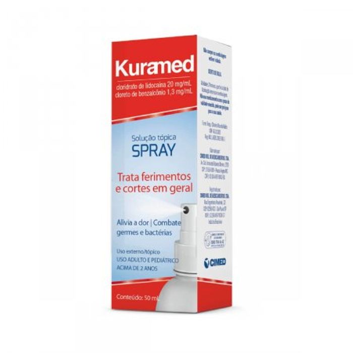 Kuramed 1.3mg/mL + 20mg/mL Aerosol tópico - Frasco com 50 mL - Imagem 1