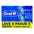 Pack Creme Dental Menta Fresca Oral-B Caixa 70G Cada Leve 6 Pague 5 Unidades