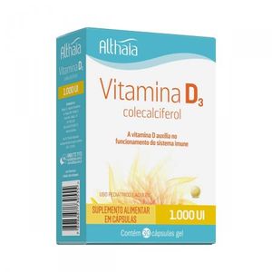 Vitamina D3 1000UI 30 Cápsulas