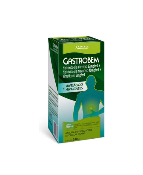 Gastrobem 37mg/mL + 40mg/mL + 5mg/mL Suspensão oral - Frasco com 240mL - Imagem 1