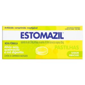 Estomazil Pastilhas 230MG + 141.47MG + 185MG Comprimido mastigável - Caixa com 20 Comprimidos