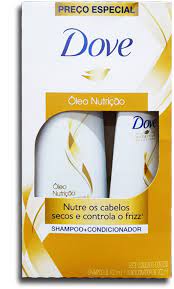 Shampoo Dove Oleo Nutricao com 400ml + Condicionador Dove Óleo Nutrição com 200ml - Imagem 1