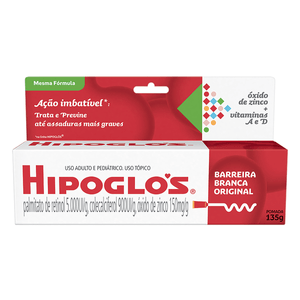 Hipoglós 900UI/g + 5000UI/g + 150mg/g Pomada Dermatológica - Tubo com 135g