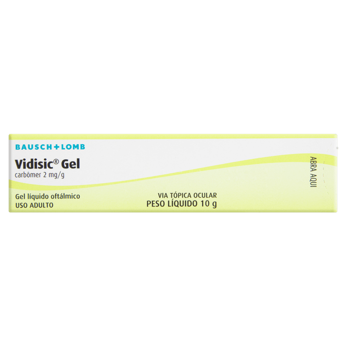 Vidisic Gel 2MG/G Gel oftálmico - Tubo com 10 g - Imagem 1