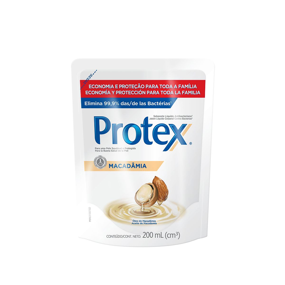 Sabonete Protex Pró-Hidrata líquido 200mL (refil) - Imagem 1