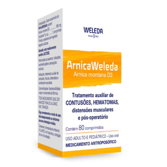 Arnica 185mg Comprimido - Caixa com 80 Comprimidos - Imagem 1