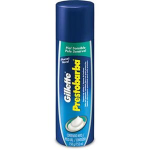 Espuma de Barbear Gillette Prestobarba Para Pele Sensível Pele Sensivel, 150g