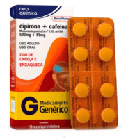 Dipirona + Cafeína 65MG + 500MG Comprimido - Caixa com 16 Comprimidos - Imagem 1