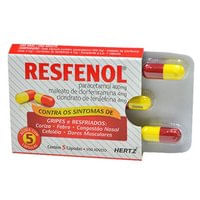 Resfenol 4MG + 4MG + 400MG Cápsula gelatinosa dura - Caixa com 240 Cápsulas - Imagem 1