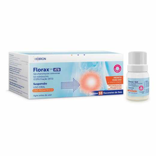 Florax 50MILHÕES/ML Suspensão oral - 10 Flaconetes com 5 mL - Imagem 1
