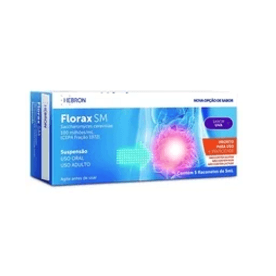 Florax 50MILHÕES/ML Suspensão oral - 12 Flaconetes com 5 mL - Imagem 1