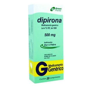 Dipirona Sódica 500MG Comprimido - Caixa com 20 Comprimidos