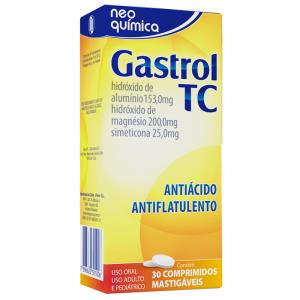 Gastrol TC 25MG/ML + 153MG/ML + 200MG/ML Comprimido mastigável - Caixa com 30 Comprimidos - Imagem 1