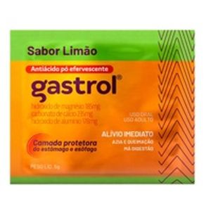 Gastrol 235MG/G + 178MG/G + 185MG/G Pó efervescente - Envelopes com 5 g