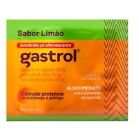 Gastrol 235MG/G + 178MG/G + 185MG/G Pó efervescente - Envelopes com 5 g - Imagem 1