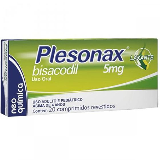 Plesonax 5MG Comprimido revestido - Caixa com 20 Comprimidos - Imagem 1