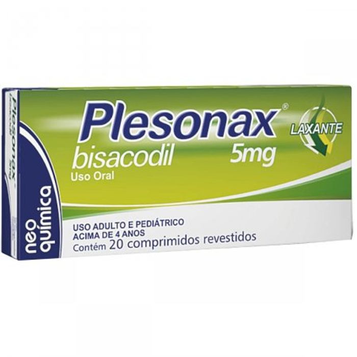 Plesonax 5MG Comprimido revestido - Caixa com 20 Comprimidos - Imagem 1