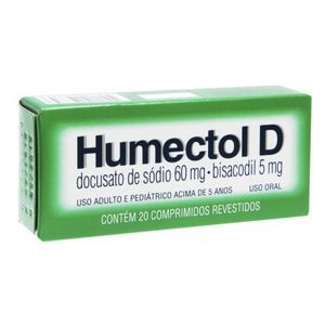 Humectol D 5MG + 60MG Comprimido revestido - Caixa com 20 Comprimidos