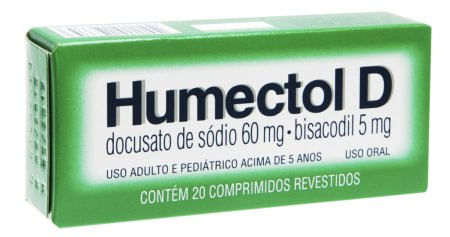 Humectol D 5MG + 60MG Comprimido revestido - Caixa com 20 Comprimidos - Imagem 1