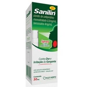 Sanilin 4MG/ML + 0.5MG/ML Solução oral (spray)   Frasco com 50 mL