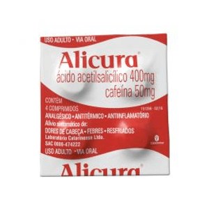 Alicura 400MG + 50MG Comprimido simples - Caixa com 200 Comprimidos