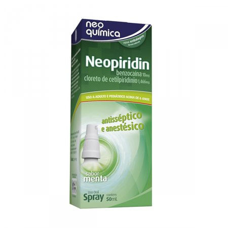 Neopiridin 4MG/ML + 0.5MG/ML Solução oral (spray) - Frasco com 50 mL - Imagem 1