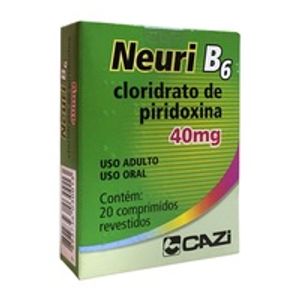 Neuri B6 40MG Comprimido revestido - Envelope com 20 Comprimidos