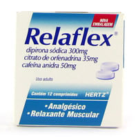 Relaflex 50MG/ML + 300MG/ML + 35MG/ML Comprimido simples - Caixa com 12 Comprimidos - Imagem 1