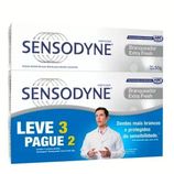 Creme Dental Sensodyne Branqueador Extra Fresh 50g, Leve 3 Pague 2 Unidades