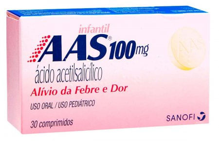 AAS Infantil 100mg - Caixa com 30 Comprimidos - Imagem 1
