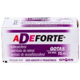 Adeforte 80 + 1000 + 1.5UI/mL + UI/mL + mg/mL - Gotas com 15mL