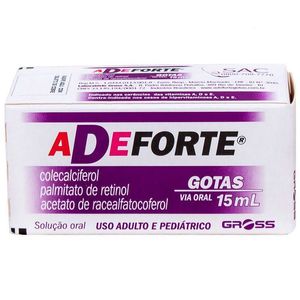 Adeforte 80 + 1000 + 1.5UI/mL + UI/mL + mg/mL - Gotas com 15mL