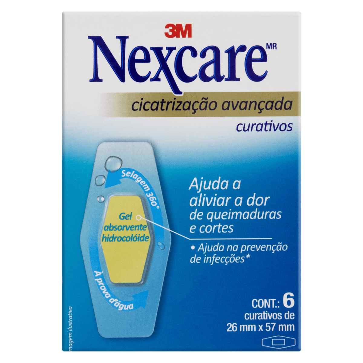 Nexcare Curativo de Cicatrização Avançada com 6 Unidades - Imagem 1
