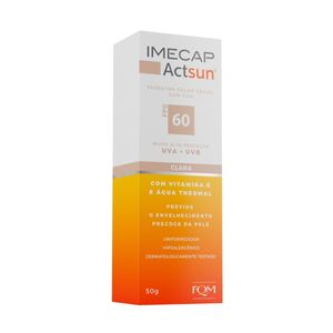 Protetor Solar Facial FPS60 Imecap Actsun Sem Cor 50g