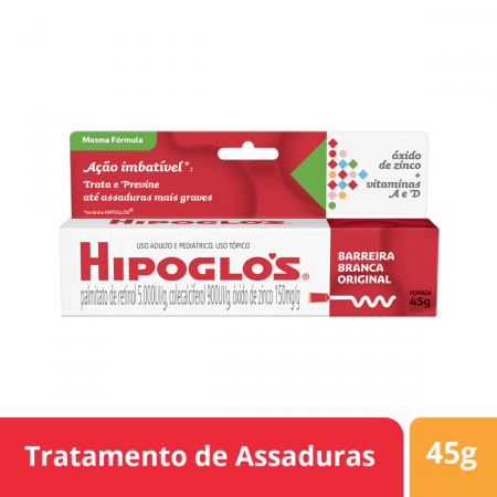 Hipoglós 900UI/g + 5000UI/g + 150mg/g Pomada Dermatológica - Tubo com 45g - Imagem 1