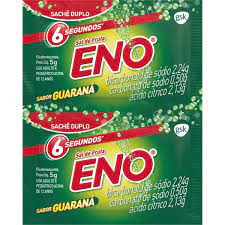 Sal de Fruta Eno 2.13g + 2.31g + 0.5g Pó Efervescente Sabor Guaraná - 2 Sachês com 5g - Imagem 1